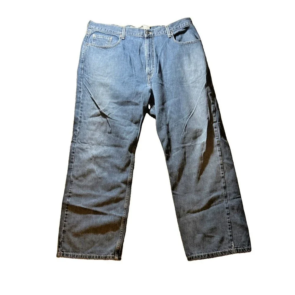 Levi's 569 Loose Straight Jeans Men's 40x32 Blue Medium Wash 100% Cotton